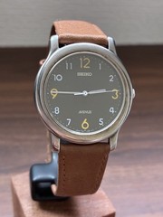 Vintage 2003 SEIKO Avenue 7N01 Quartz Black Dial Mens Dress Watch – Serviced