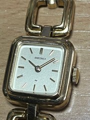 Seiko Bracelet Manufactured 11-5290(BRA763) H19.9xW18.9mm Square White Dial