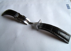 GENUINE BREITLING 24MM BLACK CROCODILE STRAP BAND 24/20 W DEPLOYMENT CLASP