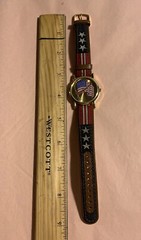 Valdawn Wrist Watch United States Flag American Patriotic Unisex *New Battery