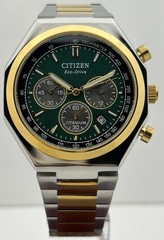 Premium Men’s Citizen Zenshin Chrono Black Dial Date Working Wristwatch