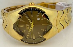 Men’s Diesel Mercurial Date Quartz Gold Dial Perfect Condition Wristwatch