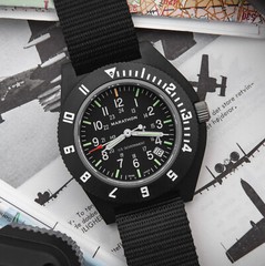 MILITARY WATCH AVIATION MARATHON NAVIGATOR DATE, 2nd Timezone, NEWEST SAPPHIRE