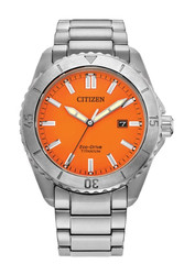 Citizen Brycen Super Titanium Sapphire AW1840-50X Orange Dial Men’s Watch New