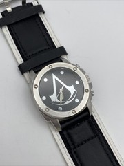 Assassin’s Creed 2017 Ubisoft Accutime Wristwatch Black And White New Battery
