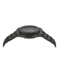 Versace Mens Greca Reaction IP Black 44mm Bracelet Fashion Watch