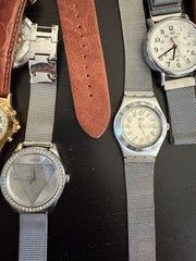 Watch Lot Benrus, Swatch, Lorus, Timex, Benyar, Sveda, Helbros, Azzoro Parts/Rep
