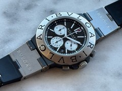 Bvlgari Diagono Titanium TI 44 TA CH Chronograph Automatic Mens 44mm Swiss Made