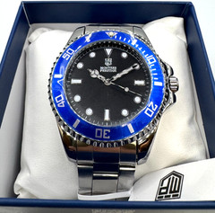 Invicta X Montres Prestige Men’s Blue/Black/Silver Watch 42mm MPW-0082 NEW