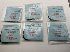 Vintage Accutron Bulova Caravelle Seal Parts Lot Nos See Pics