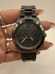Michael Kors MK-8479 Men’s Chronograph Watch Gunmetal Black Stainless Steel 8″