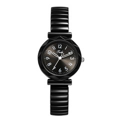 Students Youth Elastic Stainless Steel Strap Easy Reader Quartz Wrist Watches