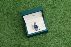 Rolex Datejust 41 Stainless Steel Oyster Smooth Blue Stick Dial 126300 with Box