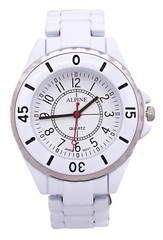 Alpine Unisex Metal Strap Analog Watch Japanese Quartz Fold-Over Clasp
