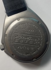 Eddie Bauer EBTEK Watch Mens Black Nylon Carry Diving Watch 330FT. #0115