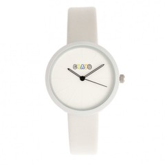 Crayo Blade White Leatherette Strap Unisex Watch CRACR5401