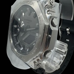 Working Condition CASIO G SHOCK GM 2100 Men’s Watch Quartz Silver Black c2742