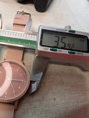 Accutime Watch 4009LWM Stainless Steel Case, Pink – Fresh Battery