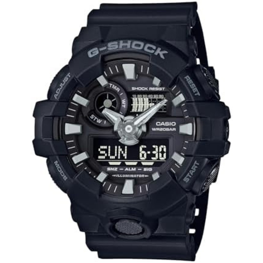 CASIO G-Shock GA-700-1B Mens Analog & Digital Watch Black Resin 2016 New