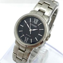 CITIZEN Eco Drive solar battery E031 506D150 wristwatch working Eco Drive black