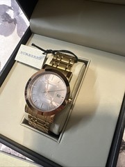 Burberry BU1861 Women’s Rose Gold Stainless Steel Watch w/ Box & Papers