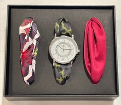 Elegant Bill’s Watch w 3 Silk Interchangeable Straps New Inbox