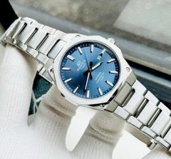 Casio Edifice EFR-S108D-2A Blue Analog Octagon Sapphire Glass Men’s Casual Watch