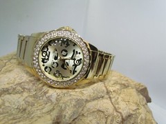 Sofia Vergara Watch Gold Animal Print Leopard Women’s Vintage CRYSTAL