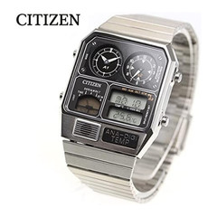Citizen JG2101 78E Ana Digi Temp Reissue Silver Vintage Style Watch Collectible