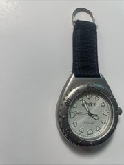 Eddie Bauer EBTEK Watch Mens Black Nylon Carry Diving Watch 330FT. #0115