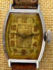 NEW HAVEN USA MEN’S TANK WATCH 26.5×32.8mm 15.7mm LUG OVERWOUND FOR REPAIR (PM2)