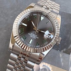 Tandorio 36/39mm Sapphire Gray Roman Dial 20ATM Automatic NH35A PT5000 Men Watch