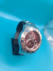 Android Automatic Watch, Running, Red Dial, Needs Cleaned, 48mm