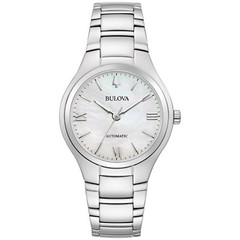 Bulova Women’s Classic Automatic Silver Stainless Steel Watch 34 MM 96L301