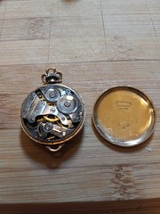 Vintage Rare Wadsworth Rambler 7 Jewels Gold Filled Watch Overwound Pocket