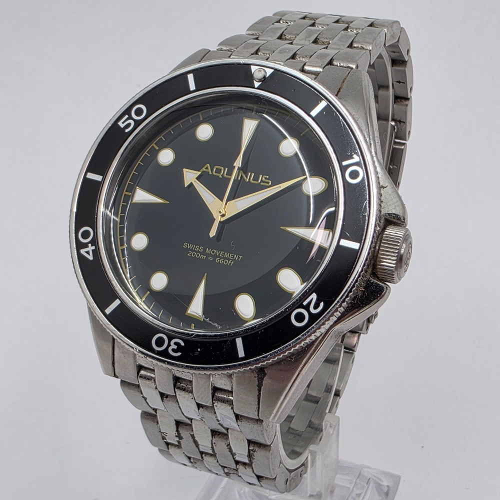 Aquinus Marellio ASSQR7BSBR001 Men’s Stainless Steel Watch