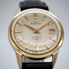 Seiko Seikomatic Self Dater J13.083 39J Gold Cap Vintage Automatic Watch Authنت