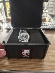 Luminox Nighthawk F-117 GMT Watch Black Dial Bracelet Box Rotating Bezel