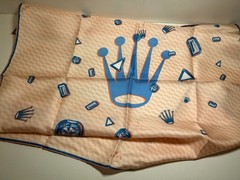 ULTRA RARE ROLEX ADVERTISING SCARF GADGET 100% SILK