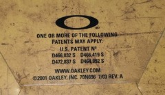 Vintage Oakley 1.0 Bullet Crush Watch Black Y2K Silver Face