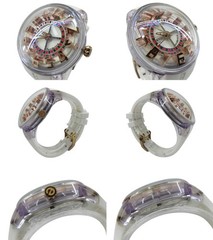 TY023003 White Quartz Tendence King Dome Clear Watch