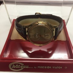 BASE METAL STAINLESS STEEL BACK CHATEAU MECHANICAL WATCH 1960-1969