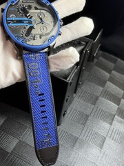 DIESEL MEN’S WATCH MR. DADDY 2.0 CRONOGRAPH BLUE NYLON AND SILICONE DZ7434