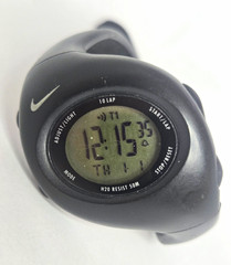 Nike Triax Digital Quartz Sport Watch Black Resin Strap Alarm Chrono 50m