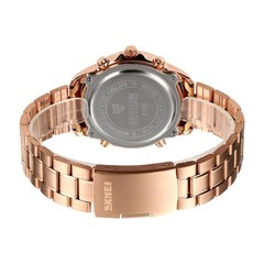 SKMEI Dual Analogue Digital Watch Stainless Steel Date CHRONO Sport Men Watches
