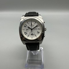 Pulsar Mens Watch 39mm Silver Tone Chronograph Alarm 7T62-X070 New Battery