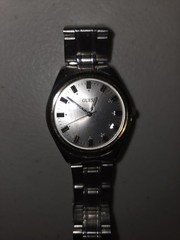 Guess Inc. 1996 JAPAN Movement Stainless Steel Silver Watch Not-Working Vintage