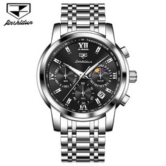 Men Quartz Movement Wristwatch Luminous Watch Metal Bracelet Hi-Hardness Mirror