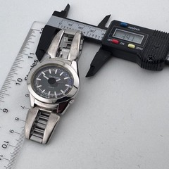 Vintage Tokyobay Japan Quartz Watch Unisex Silver Black Oval Analog New Battery