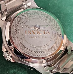 Invicta Silver & Blue Watch Model 6607